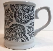 Signature Housewares Room Creative Batik Gray Coffee Mug 2014 Stoneware Tea Cup - £17.91 GBP