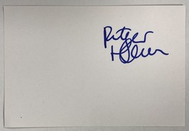 Rutger Hauer (d. 2019) Signed Autographed 4x6 Index Card #2 - £15.62 GBP