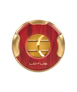Lotus Meteor Cigar Cutter Woodgrain Twin Blade Compact Metal Housing Cut... - $76.59 CAD