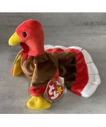 VINTAGE Ty Beanie Babies Collection 1996 Gobbles Plush Turkey Brown Muli... - $19.99