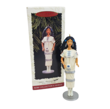 Vintage 1996 Hallmark Barbie Native American Doll Keepsake Christmas Ornament - £21.97 GBP