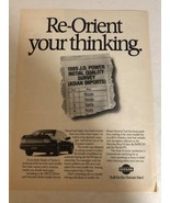 1989 Nissan Car  Vintage Print Ad pa8 - £7.07 GBP