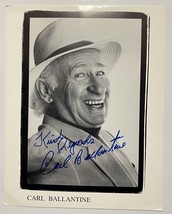 Carl Ballantine (d. 2009) Autographed Glossy 8x10 Photo - £30.91 GBP