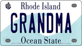 Grandma Rhode Island Novelty Mini Metal License Plate Tag - £11.97 GBP