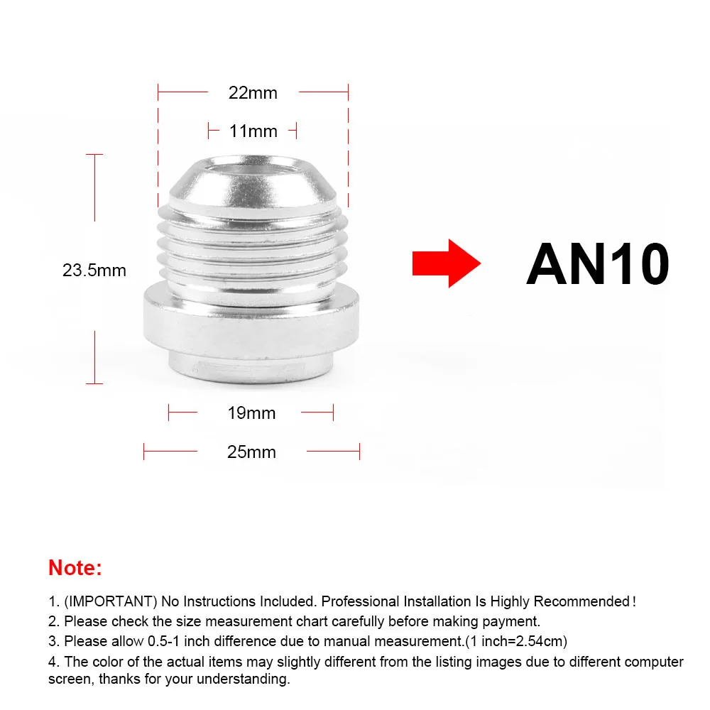 AN3 AN4 AN6 AN8 AN10 AN12 AN16 AN20 Aluminum Weld On Fitting Bung Nut Valve Cove - £38.97 GBP