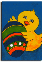Chick with Egg Decorative Banner - $223.53 MXN