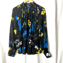 New Halogen Womens Floral Stitch Fix Career Shirt Top Blouse Sz S Small - £13.82 GBP
