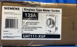 Siemens UAT111-XGF Ringless Type Meter Socket 135A 600V Outdoor Enclosur... - $44.54