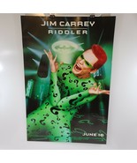 Vintage 1995 Batman Forever Jim Carrey Riddler Double Sided Movie Poster... - £172.83 GBP