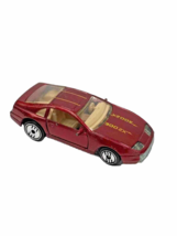 Hot Wheels Nissan 300ZX Burgundy Diecast Toy Car 1989 Mattel Vintage - £6.24 GBP