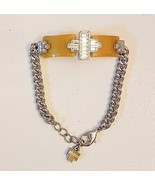 2013 Lia Sophia Color Coded Bracelet Mustard Resin Emerald Cut Crystal B... - $372.89 MXN