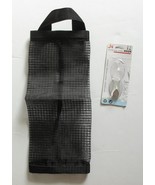 Hanging Black Mesh Plastic Bag Holder Dispenser - $17.53 CAD