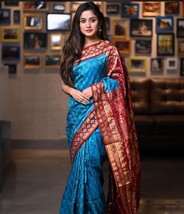 Sambalpuri Ikat Pure Silk Saree - $81.48