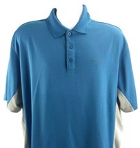 Columbia GRT Omni-Dry Polo Shirt Mens XL Blue Grey Colorblock Performance Hiking - £9.37 GBP