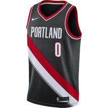 NWT men&#39;s 44 nike Portland Blazers Vaporknit #0 Damian Lillard Jersey CW... - $1,783.05 MXN