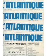 1972 The French Line 5 L&#39;Antlantique 5 Daily Programs SS France Joy Parfum  - £21.79 GBP