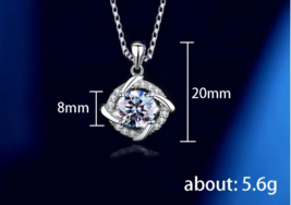 Sparkling Round CZ Diamond Pendant Necklace for Wedding &amp; Party - $26.99