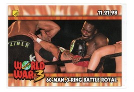 1999 Topps WCW/nWo Nitro Sticker #S11 60 Man 3 Ring Battle Royal Booker T Rey Jr - $1.75