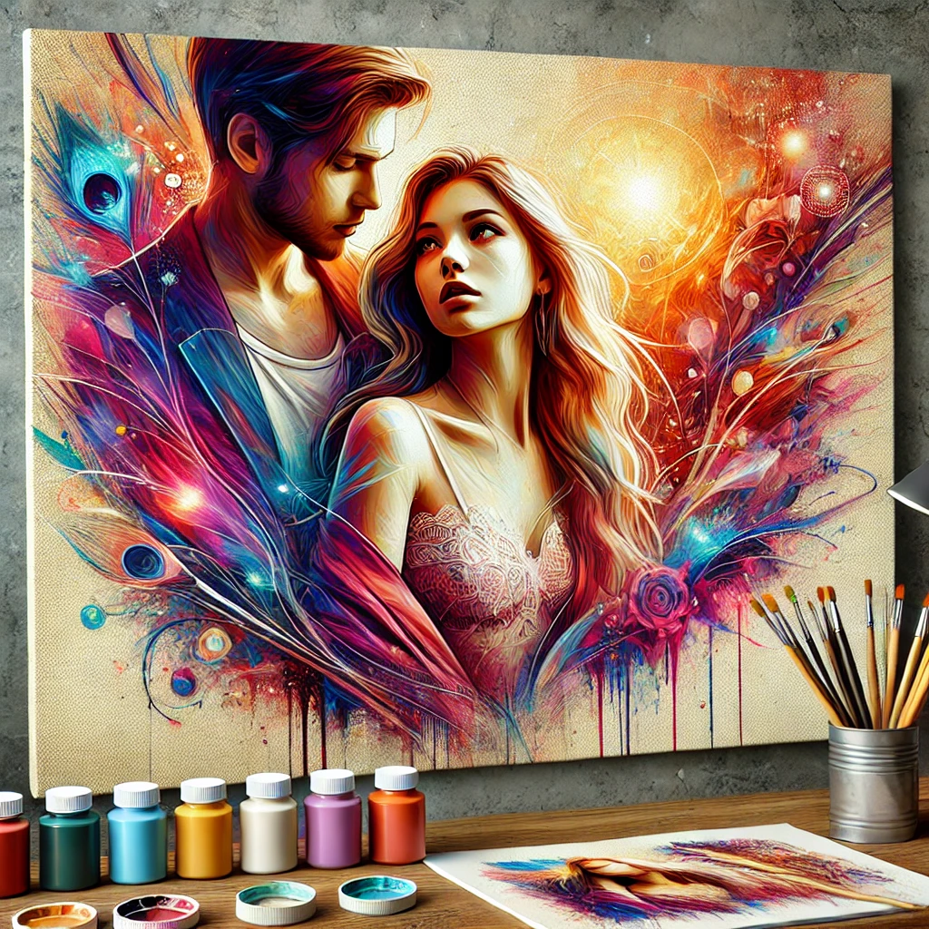&quot;Ethereal Connection&quot; Digital Art With A Canvas Back Ground In (Jpg). - $100.00