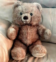 Vintage Benjamin Bear Brown Teddy Plush 12&quot; Shaggy Russ Berrie Stuffed - £16.93 GBP