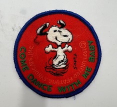 1972 Snoopy Come Dance with Me Baby ~ Souvenir Patch ~ 3&quot; X 3&quot; - £4.77 GBP