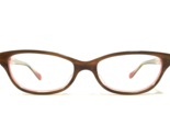 Oliver Peoples Gafas Monturas Devereaux OTPI Marrón Bocina Rosa 50-16-135 - $92.86