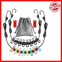 Lightweight Retractable Clothesline with Compressed Towels - Travel Frie... - $472.16 MXN
