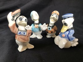 4 X Vintage 1940’S Porcelaine Donald Duck Figurine - $124.99