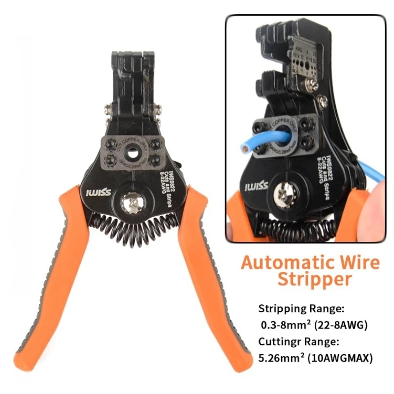 Wire Cutter / Wire Stripper, Heavy Duty Automatic Wire Stripper Tool for 8-22 - $35.75