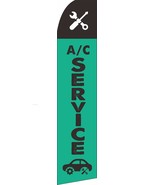 Swooper Flutter Feather Flag A/C SERVICE Blue Black - $31.29 CAD