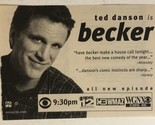 Becker Tv Series Print Ad Vintage Ted Danson TPA2 - £4.66 GBP