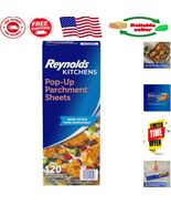 Convenient Pop-Up Parchment Sheets - 10 x 13, 120 Count, Non-Stick Design - $508.39 MXN