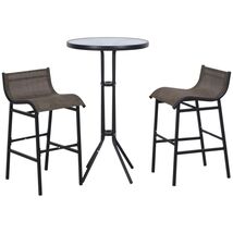 Outsunny Patio Bistro Set: 2 Chairs, Tan Table - $165.99