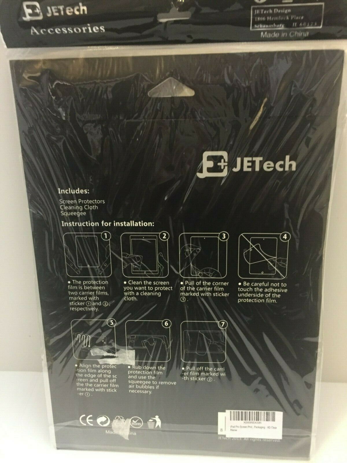 JETech Screen Protector iPad Pro 2 pack  - $5.90