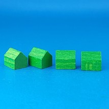 Agricola Board Game 4 Green Stables Wood Replacement Game Piece Complete Set - $4.45