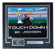 Bo Jackson Signed Framed 16x20 Raiders Tecmo Bowl Photo w/ Controller BAS - £498.16 GBP