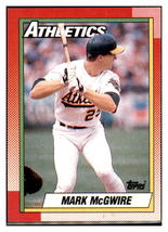 1990 Topps Mark McGwire  Oakland Athletics #690 Baseball card   M32P1 - £1.36 GBP