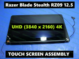 Razer Blade Stealth 12.5&quot; RZ09-0196 Glossy Touch Screen LCD Complete Assembly - £160.61 GBP