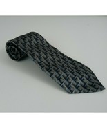 Claiborne Blue &amp; Silver Tie With Woven Style Designs - $20.28 CAD