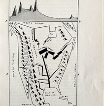 1932 North America Geometric Interpretive Map Print Van Loon Geography  - $27.50