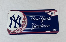 New York Yankees MLB License Plate 2006 Wincraft Sports Cursive Script Font - $19.59