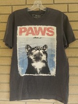 Paws - Jaws Parody - Kitten Black T-Shirt Size: Medium - £11.57 GBP