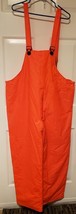 Vintage Sportsman&#39;s Choice Hunter Orange Insulated Waterproof Bib Overalls XL - $17.46