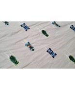 Hot Wheels Full Flat Sheet Polyester Cars Multicolor Bedding Linen Quilting - £12.63 GBP