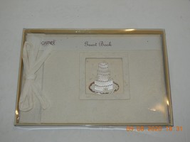 White Wedding Guest Book with Picture of Cake on Front - £11.45 GBP