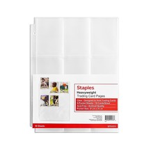 Staples TRADING CARD PAGES 50PK 2720828 - $20.99