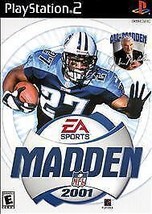 Madden NFL 2001 - Playstation 2 Game WITH MANUAL - $2.99