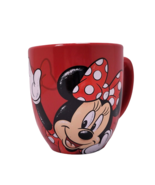 Disney Minnie Mouse 14 oz. Red Stoneware Coffee Mug Cup - £11.55 GBP