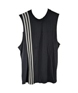 ADIDAS Tank Top Womens Medium Black 3 Stripes Basketball Running Sleeveless - $545.47 MXN