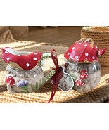 Blue Sky  Clayworks Mushroom Creamer And Sugar New!! - €27,96 EUR